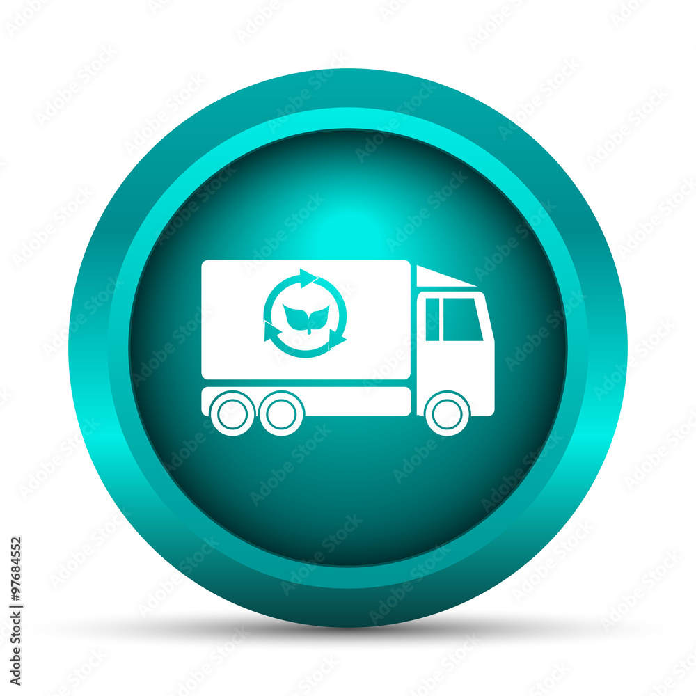 Eco truck icon Eco truck icon