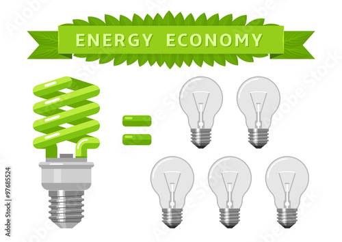 Electric energy economy of light bulbs