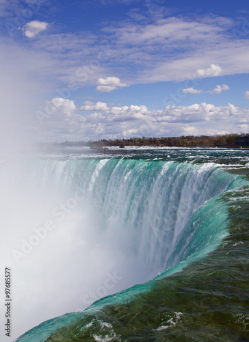 View of the fantastically beautiful Niagara falls
