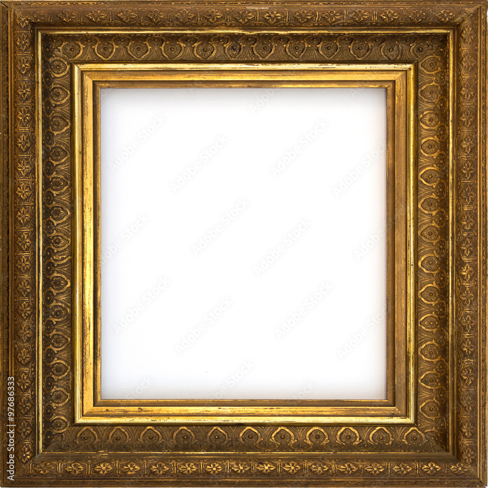 golden frame isolated, decorated picture frame golden frame isolated, decorated picture frame