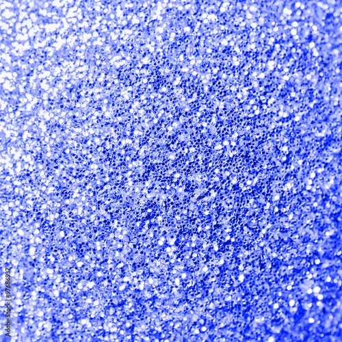 Blue glitter texture Christmas background - Square composition
