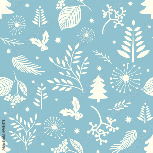 Winter seamless Christmas pattern
