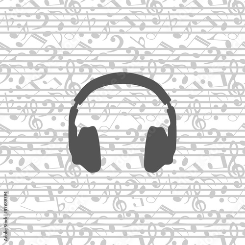 headphones icon seamless