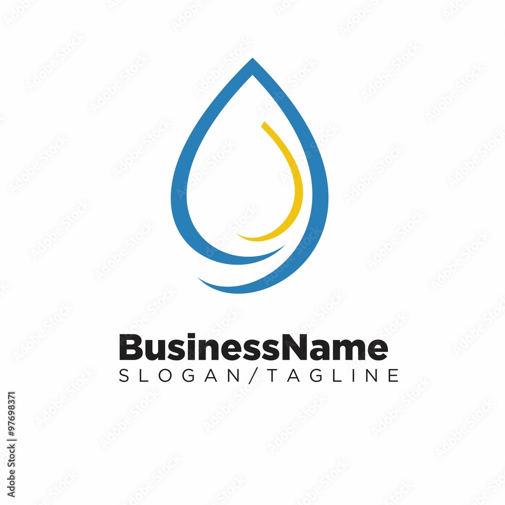 Water Power Energy Nature Company Logo Icon Vector Water Power Energy Nature Company Logo Icon Vector