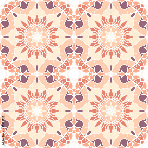  Abstract vintage pattern. Good for tiles, printing on paper and fabric.