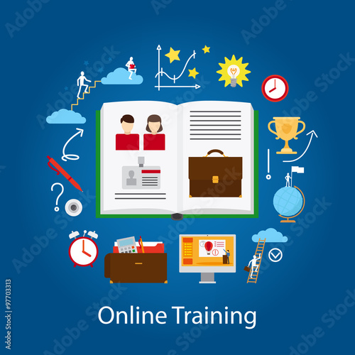 Online Education and Webinar Concept