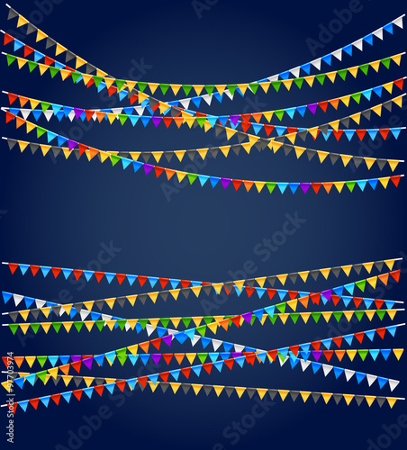 Festive flags background