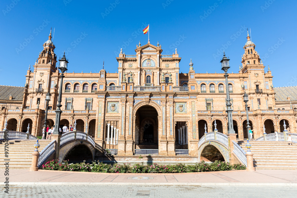 Naklejka premium Spanish Square Seville