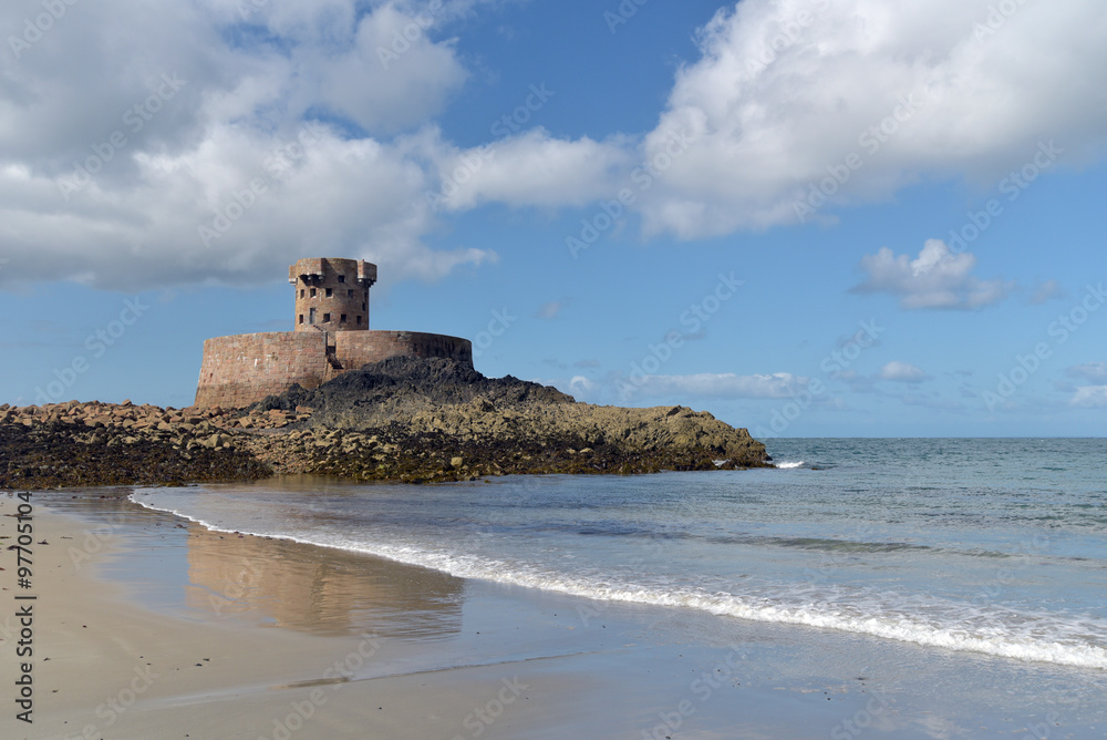 La Rocco Tower at St Ouens Bay, Jersey