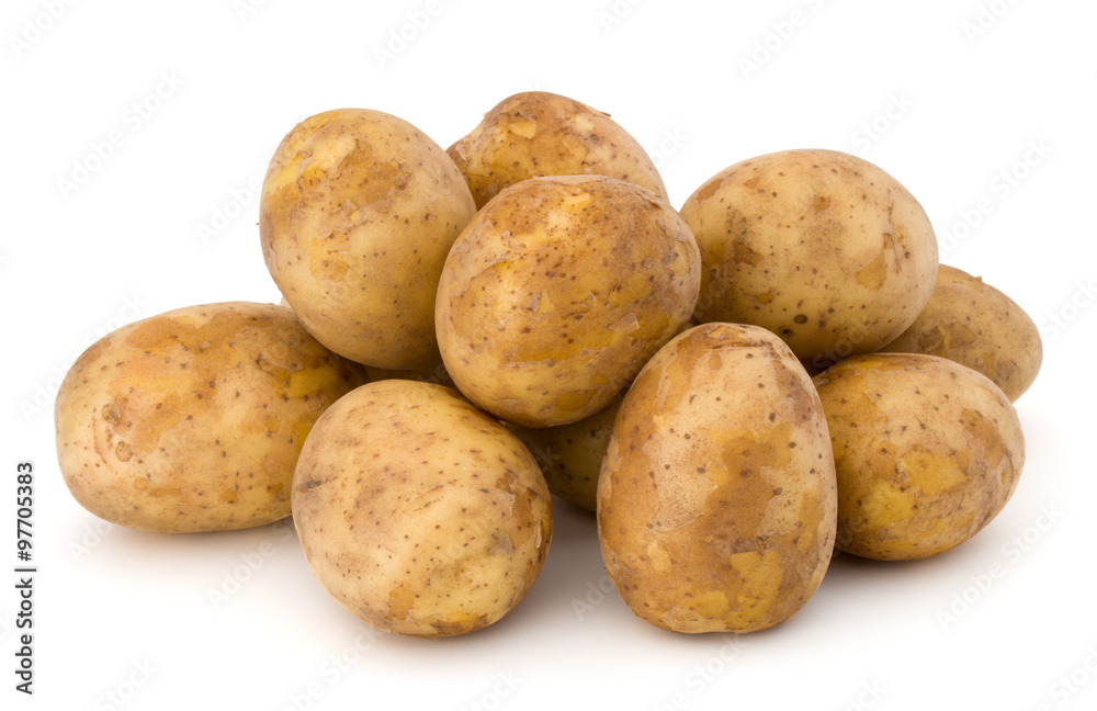 new potato tuber isolated on white background cutout new potato tuber isolated on white background cutout