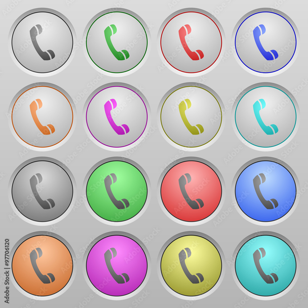 Call plastic sunk buttons Call plastic sunk buttons