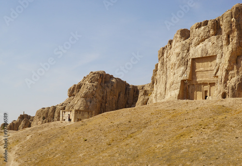Tomb of Persian Kings Darius II at Naqsh-e Rustam in northern Sh © pulpitis17