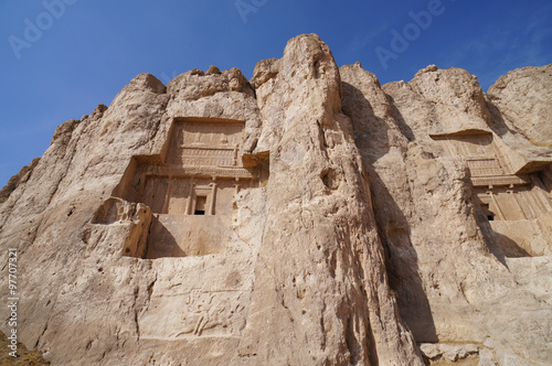 Tomb of Persian Kings Darius II at Naqsh-e Rustam in Shiraz, Ira