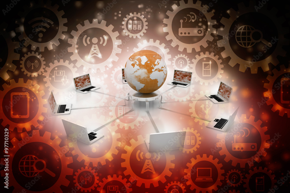 Fototapeta premium Computer Network
