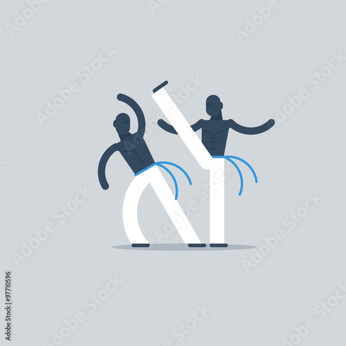 Capoeiristas playing