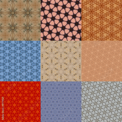 Set of abstract background pattern