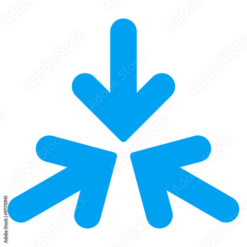 Triple Collide Arrows Icon
