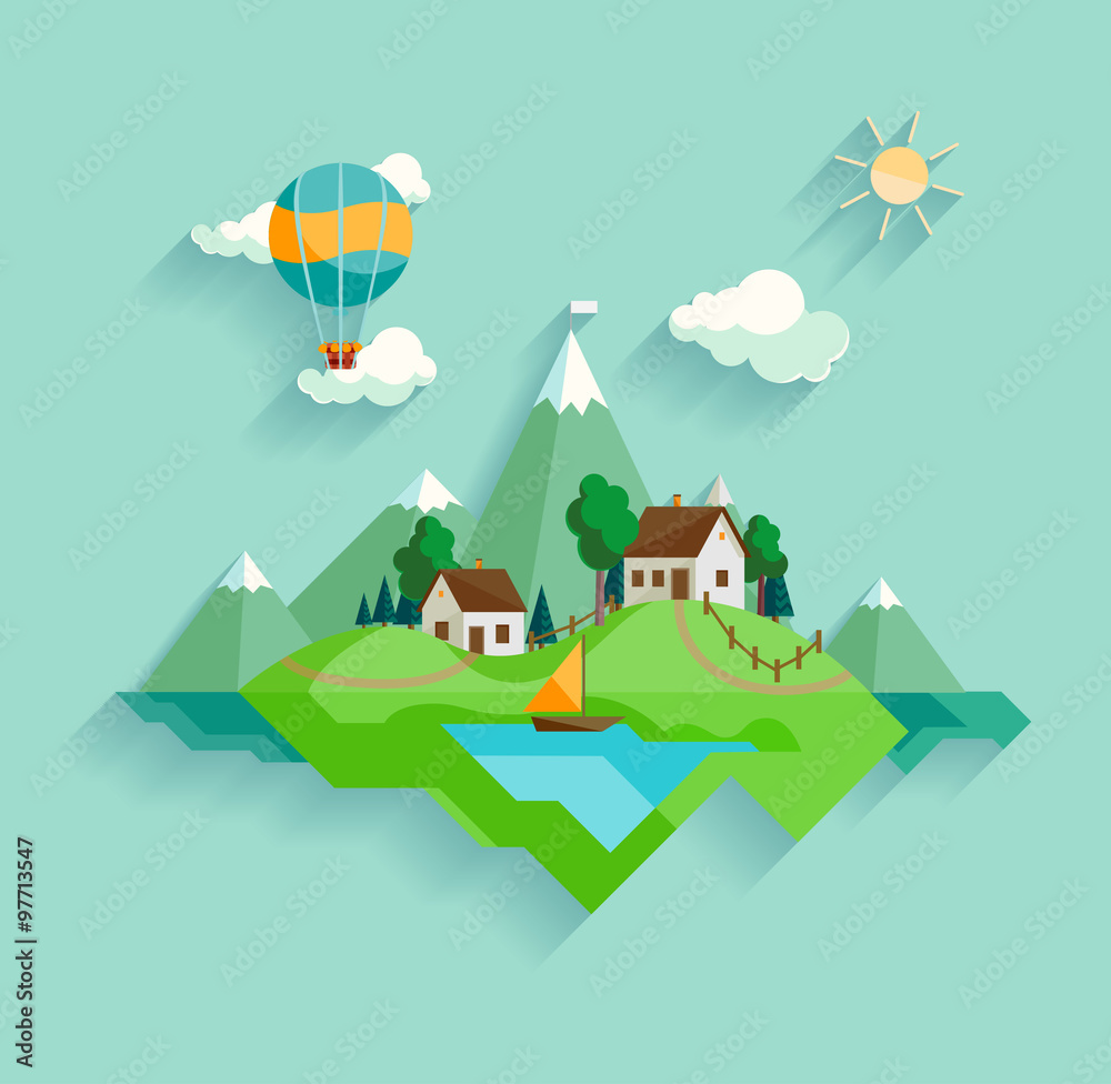 Village landscape Village landscape