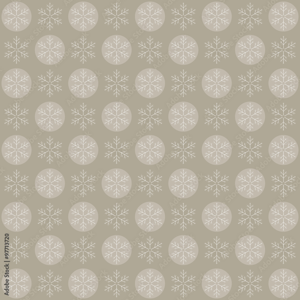 Christmas pattern from white snowflakes Christmas pattern from white snowflakes