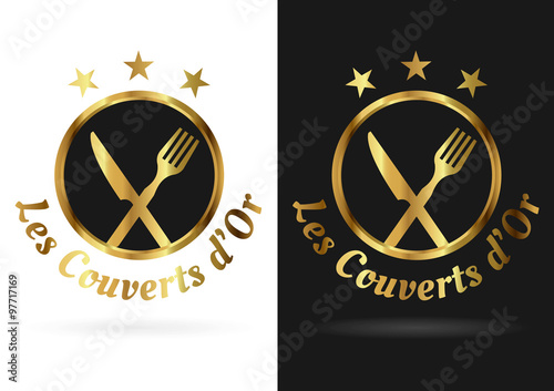 logo restaurant couverts or