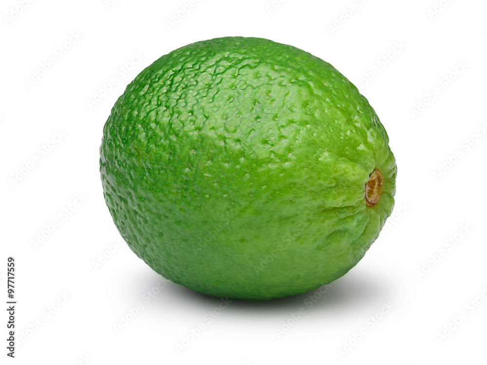 Whole leafless lime isolated Whole leafless lime isolated