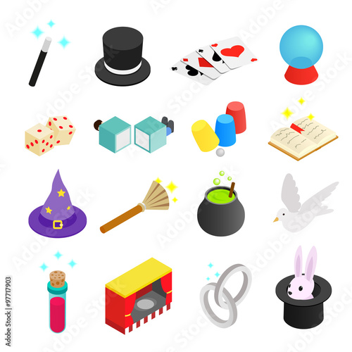 Magic isometric 3d icon