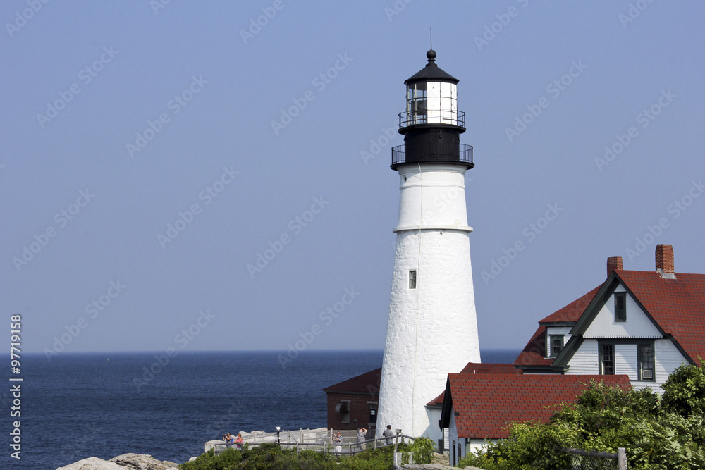 Lighthouse on a Rocky Point