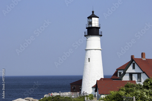Lighthouse on a Rocky Point