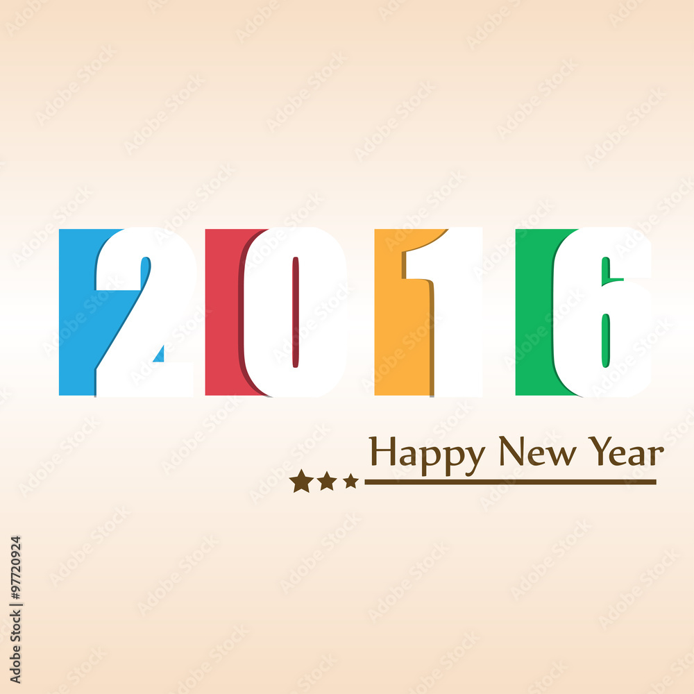 Happy New Year 2016 Wallpaper Design Happy New Year 2016 Wallpaper Design