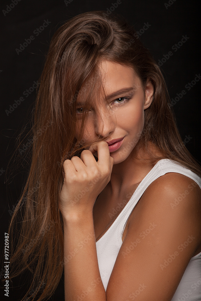 Stylish Young Beautiful Latin Teenage Woman - Stock Image Stylish Young Beautiful Latin Teenage Woman - Stock Image
