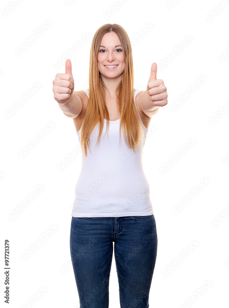 Attractive young woman. All on white background. Attractive young woman. All on white background.