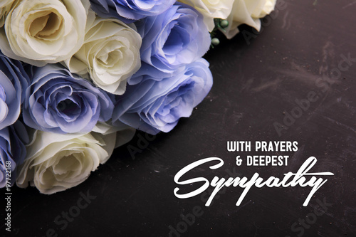Canvas Print With Prayers & Deepest Sympathy