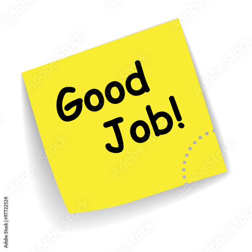 good job note