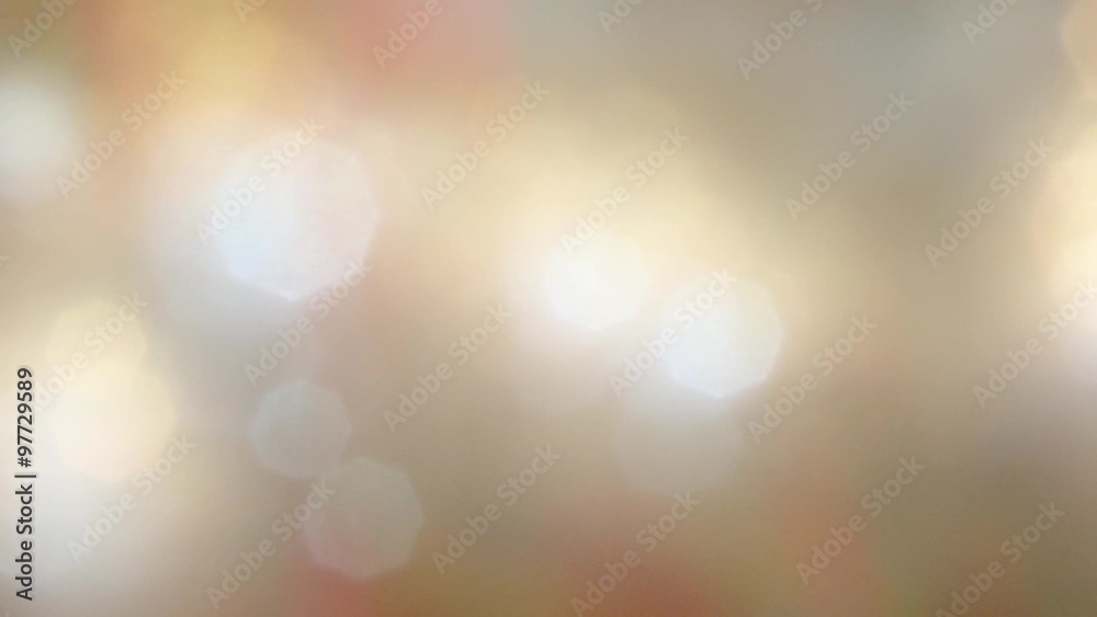 Flashing yellow bokeh The lights in the defocusing
