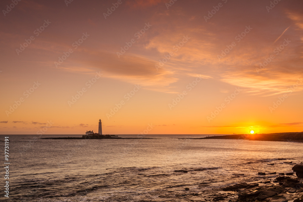 Sunrise at St Mary's Lighthouse