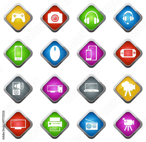 Gadget icons set