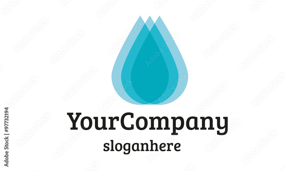 Water Drops Logo Water Drops Logo
