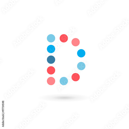 Letter D logo icon design template elements