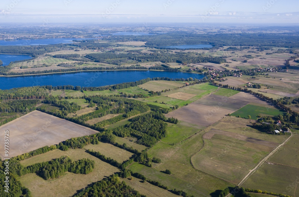 Aerial view of Mazury