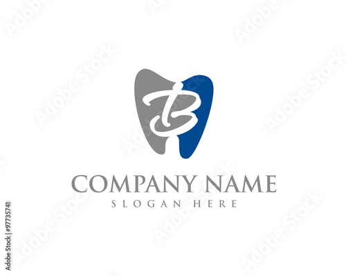 Tooth and B Letter Logo Icon