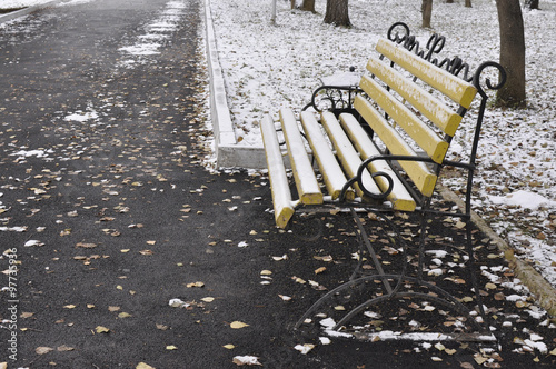 Empty bench