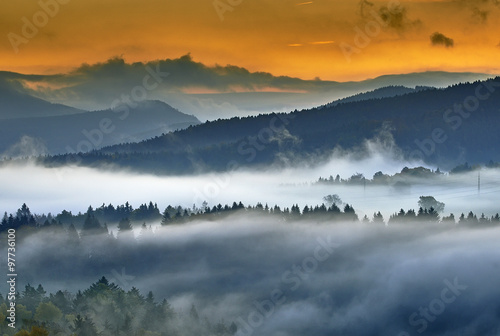Foggy morning in the landscape © Tom Pavlasek