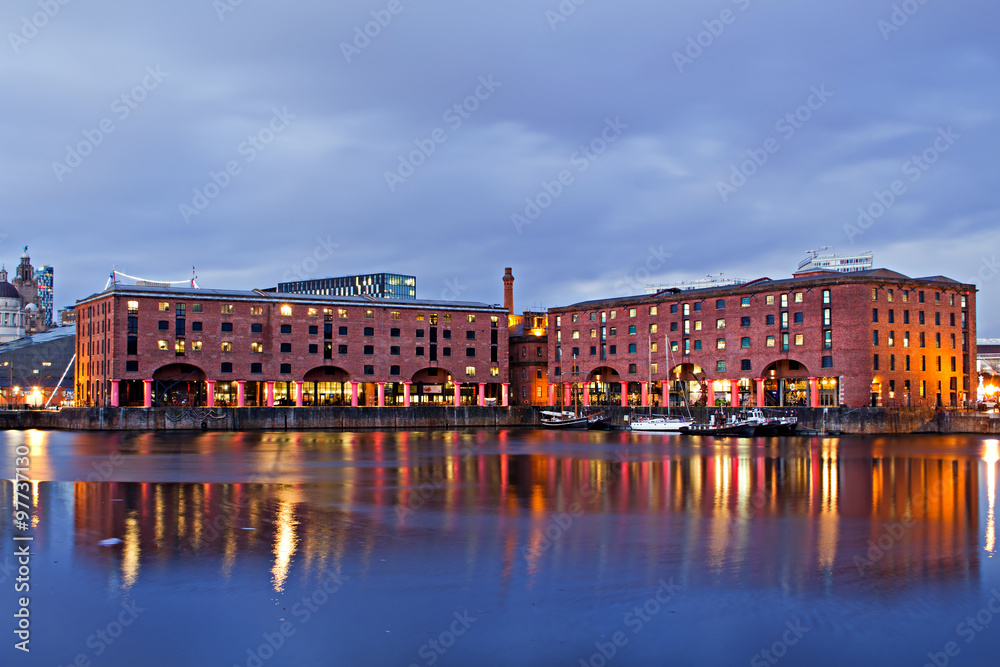 View of Liverpool's Historic Waterfront Taken From Albert Dock