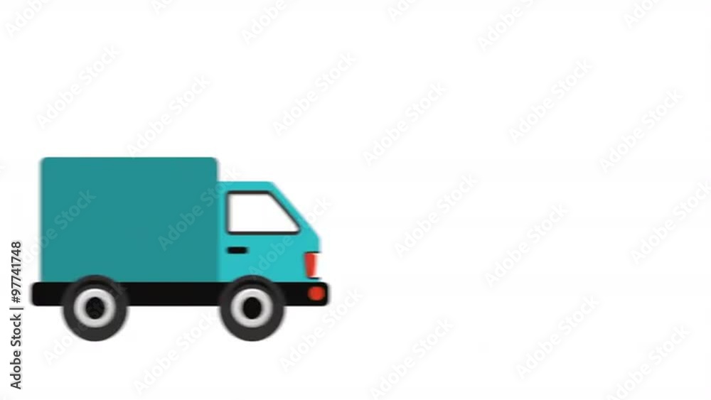 Transportation icon design, Video Animation Transportation icon design, Video Animation
