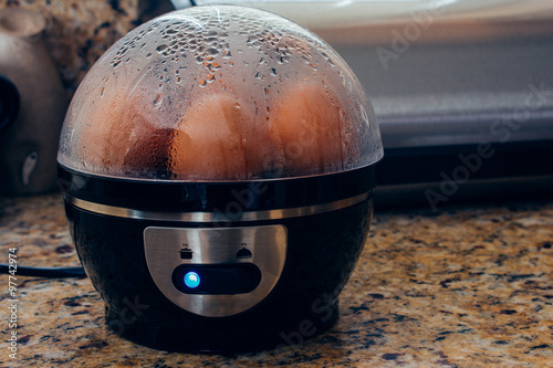 Quadro em tela Egg cooker with eggs