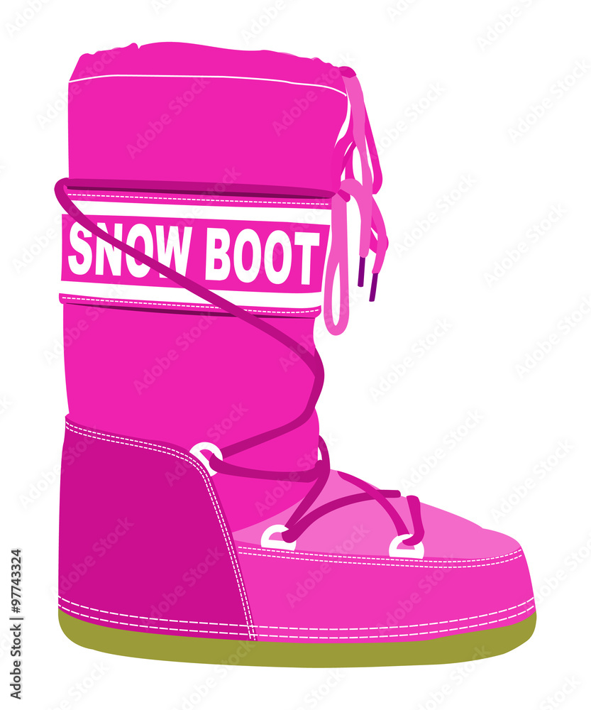 Doposci - Snow Boot Stock Vector | Adobe Stock