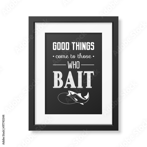 Quote typographical Background in the black frame 
