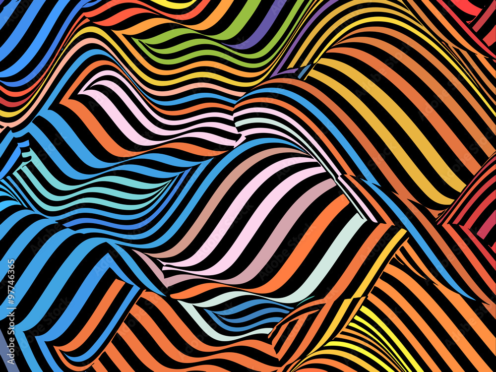 Obraz premium Abstract wave background in vector