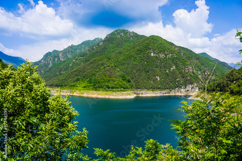 lake Valvestino, North Italy, Alps. beautiful landscape.