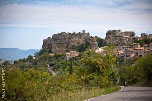Saignon village view in Provence, France